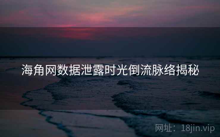 海角网数据泄露时光倒流脉络揭秘