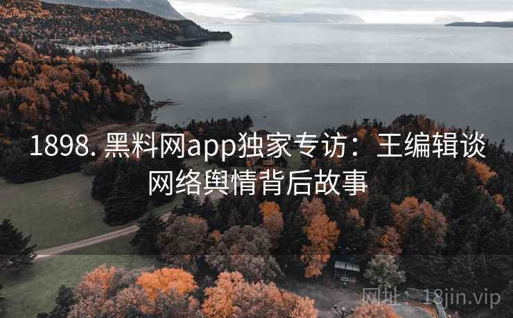1898. 黑料网app独家专访：王编辑谈网络舆情背后故事